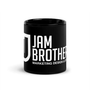 Jam Brothers Black Glossy Mug
